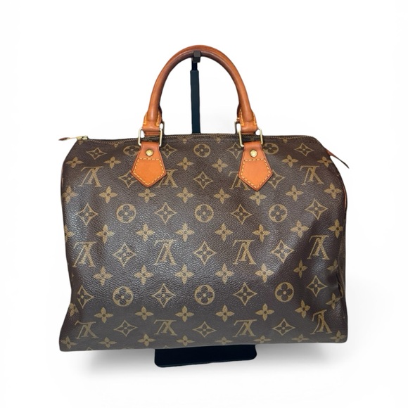 AUTHENTIC Louis Vuitton: Brown Monogram Canvas Speedy 30 - Picture 2 of 15